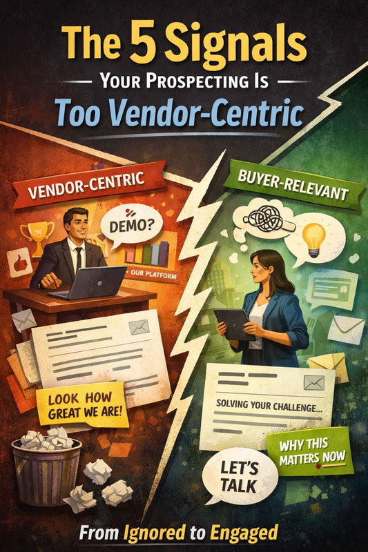 The 5 Signals Your Prospecting Is Too Vendor-Centric