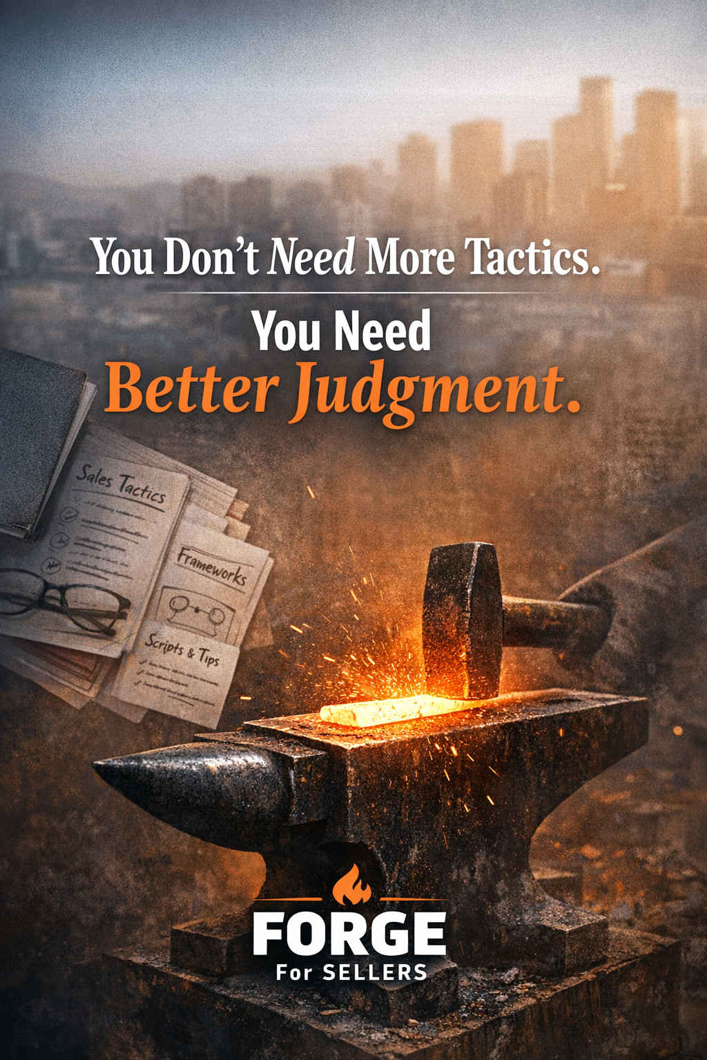 You Don't Need More Tactics.. You Need Better Judgement.