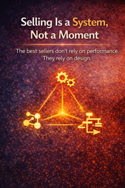 Selling Is a System, Not a Moment: The best sellers don’t rely on performance. They rely on design.