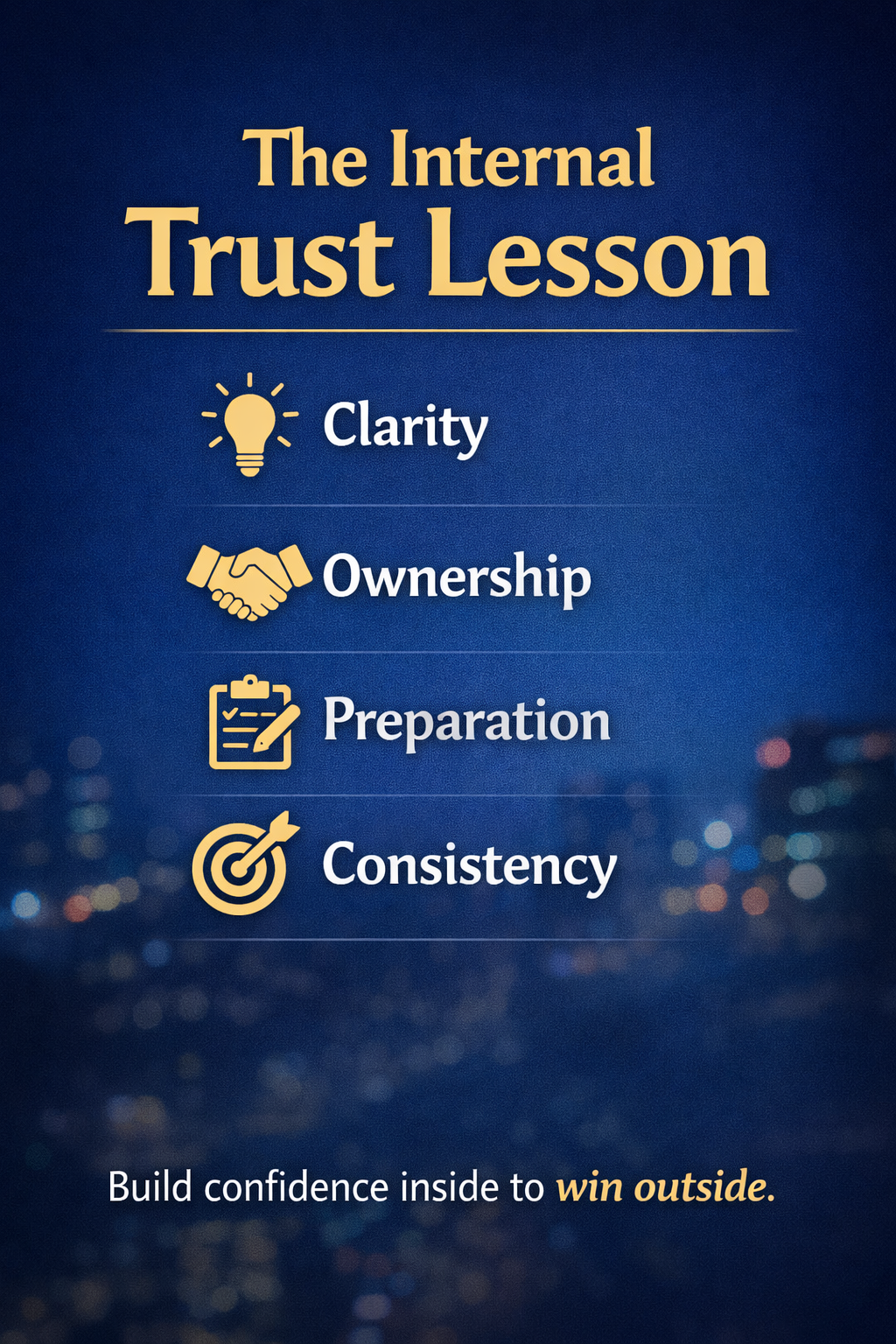 How to Build Trust Internally Without Playing Politics